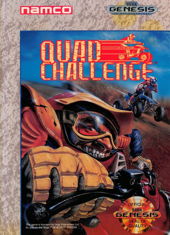 Quad Challenge box art for Sega Genesis